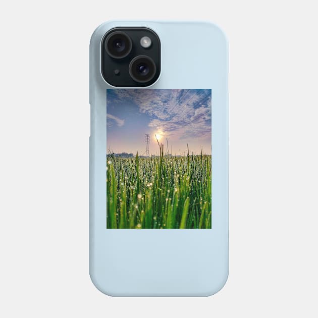 Sunrise And Morning Dew Phone Case by Rhasani Tong Go