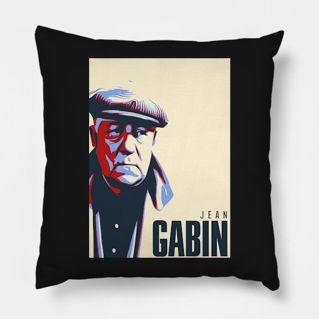 Jean Gabin - French actor, lino ventura, belmondo, cinema, france Pillow by Labonneepoque