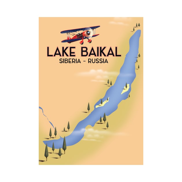 Lake Baikal Russia Lake map by nickemporium1