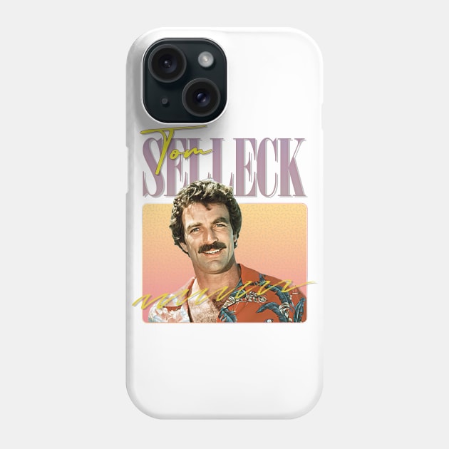 Tom Selleck - 80s Aesthetic Design Phone Case by DankFutura