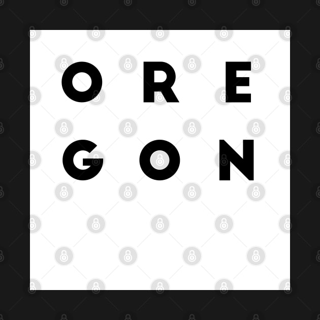 Oregon | White square letters by Classical