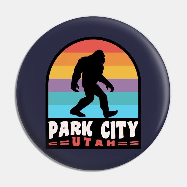 Park City Utah Bigfoot Sasquatch Salt Lake City Pin by PodDesignShop