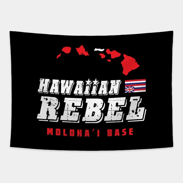 Hawaiian Rebel Molokai Hawaii Base Tapestry by hawaiianrebelwear