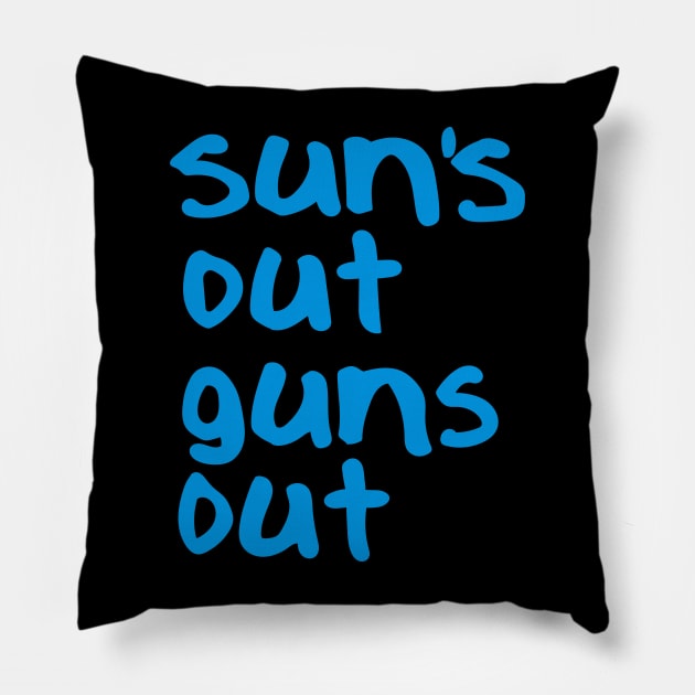 Jenko Suns Out Guns Out Pillow by Meta Cortex