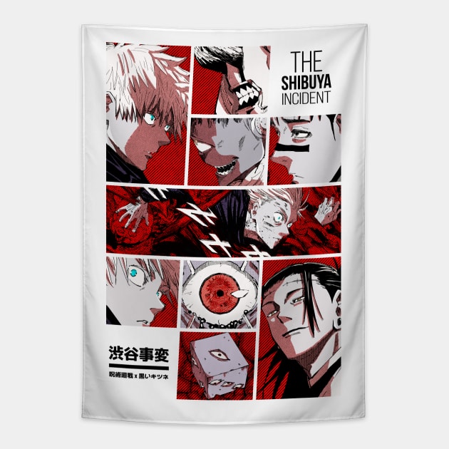 INCIDENT IN SHIBUYA | OTAKU DESIGN | VARIANT Tapestry by Black Kitsune Argentina