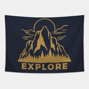 Explore - Golden Version Tapestry