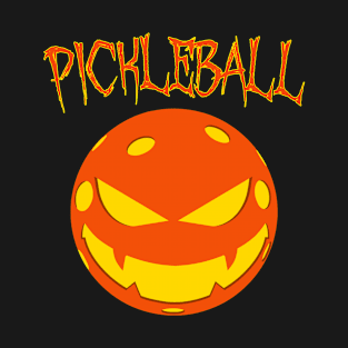 Pickleball Halloween Scary Pickleball T-Shirt