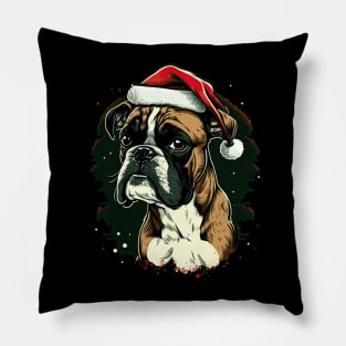 Boxer christmas Pillow