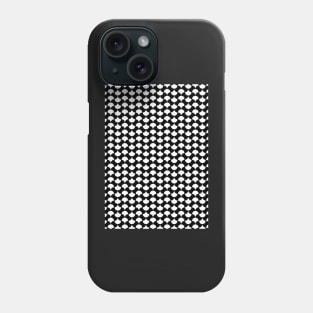 Black White Petals Pattern Phone Case