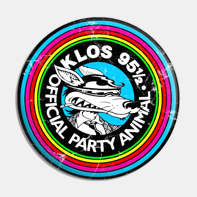 KLOS LA Party Animal Pin by CultOfRomance