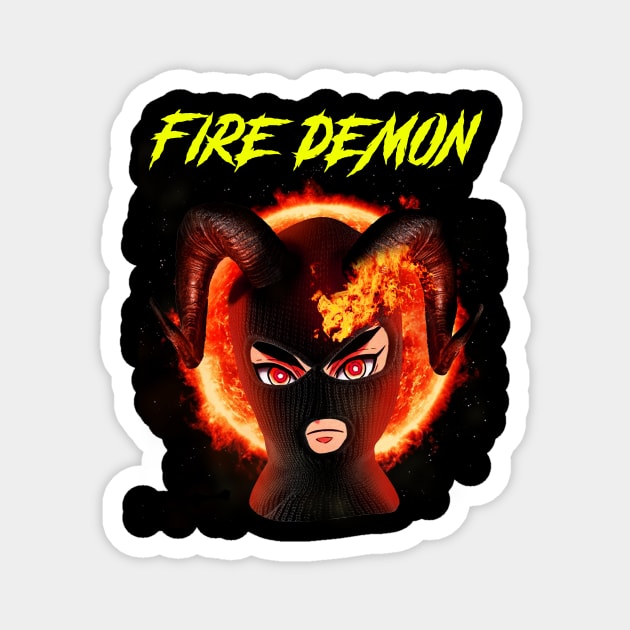 sunfire demon - ski musk aniùe Magnet by Phantom Troupe