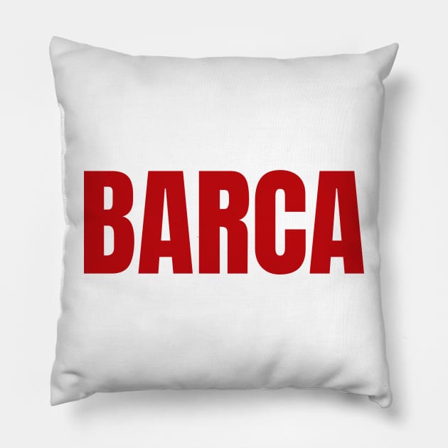 Barcelona FC Pillow by OverNinthCloud