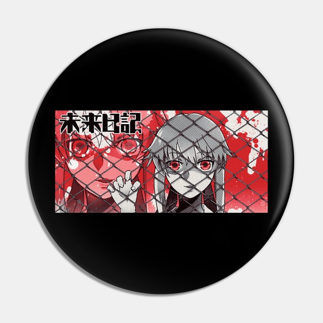 Yuno Gasai - 8bit Style Pin by Fuzzylots