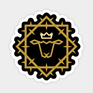 Lamb of God in a crown and framed with a crown of thorns Magnet