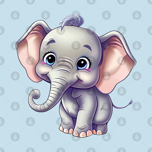 Cute Baby Elephant by Bondoboxy