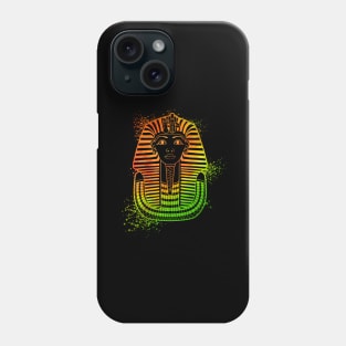 Colorful drawing of Tutankhamun Phone Case