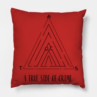 A TRUE SIDE OF CRIME LOGO Pillow