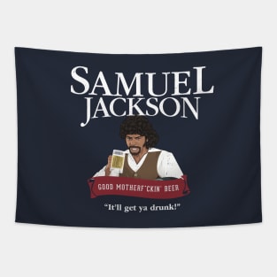 Samuel Jackson Good Motherf*ckin' Beer Tapestry