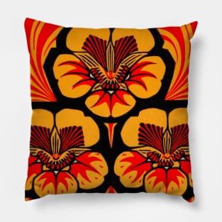 East Indian Cherry Flower Illustration Julie de Graag Pillow