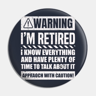 Retirement Design For Men Women Retiree Retired Retirement Pin