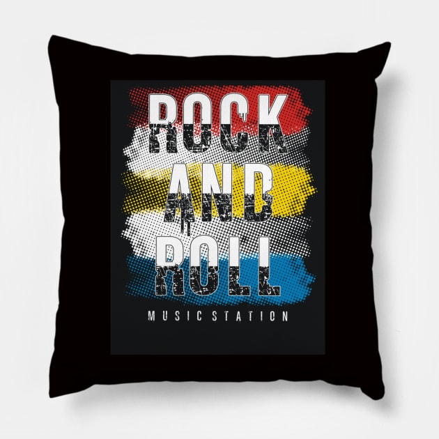 Rock and Roll Pillow by Merilinwitch