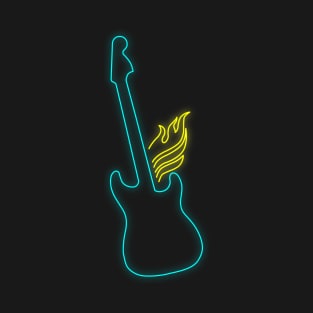 Electric Guitar Neon Light T-Shirt