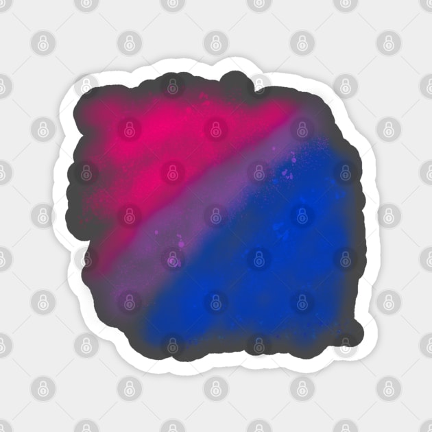 Bi Pride Spray Magnet by Dont-Call-Me-Woody