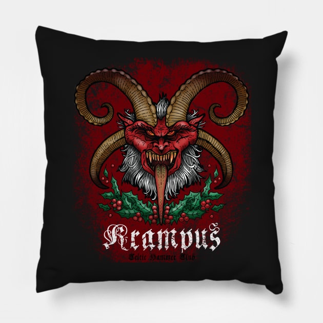 Krampus Pillow by celtichammerclub