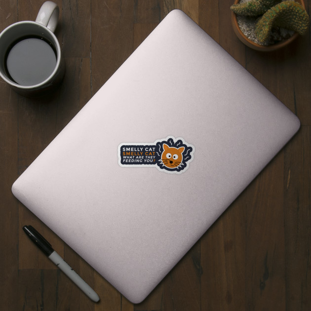 Smelly Cat Lyrics Tv Friends Friends Sticker Teepublic