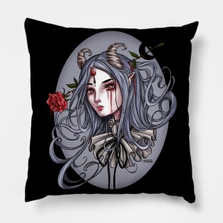 Melancholy girl Pillow