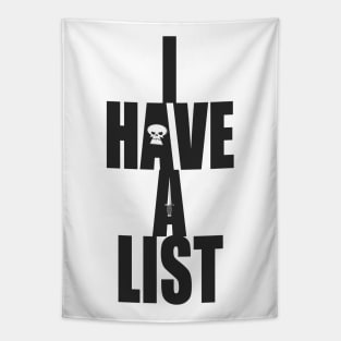 I Have a List Tapestry
