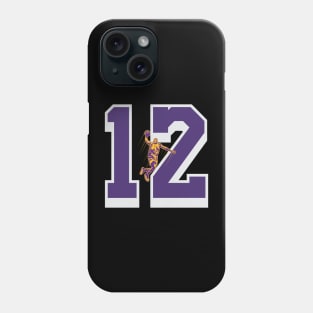 Lakers Number, 12 number of Nunn, Kendrick Phone Case