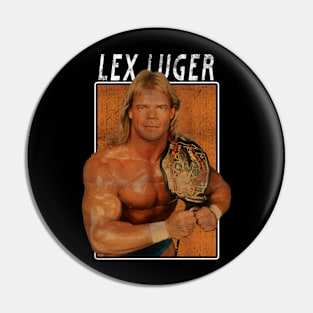 Vintage Wwe Lex Lauger Pin