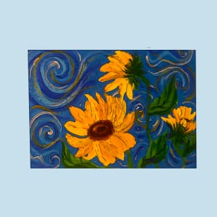 Sunflowers in the Wind T-Shirt