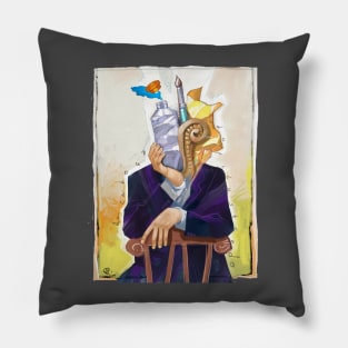 Illustrator´s head Pillow