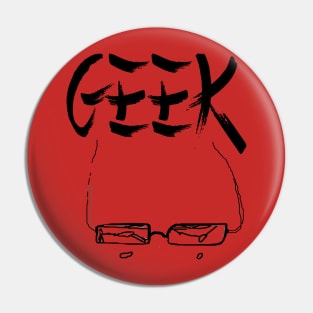 Geek Broken glasses Pin