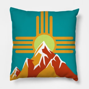 Zia Mountains New Mexico Pillow