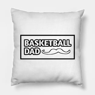 Basketball Dad, Gift for Basketball Players With Mustache Pillow