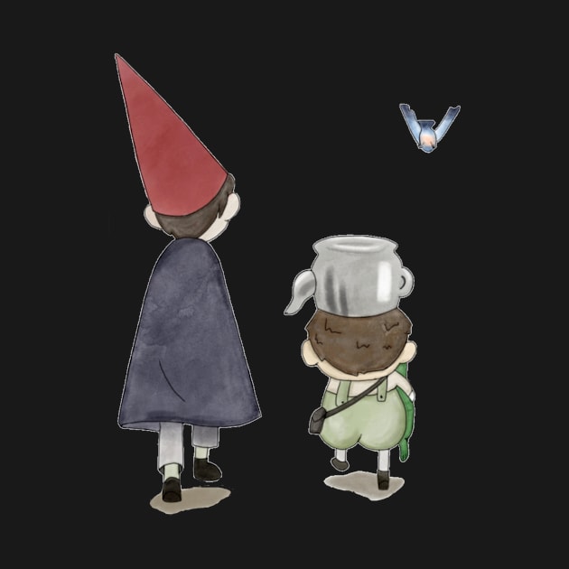 wirt, greg, and beatrice watercolor by OddityArts