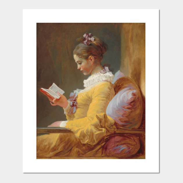 Young Girl Reading Painting By Jean Honore Fragonard Reading