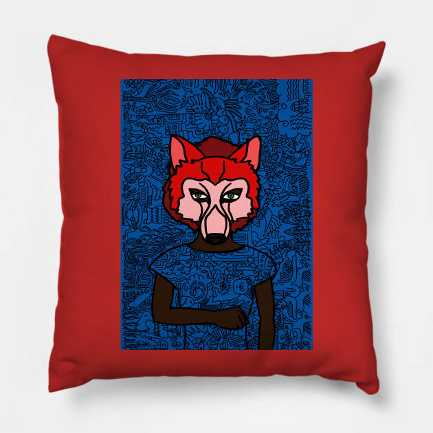 The Nomad Pillow by Hashed Art