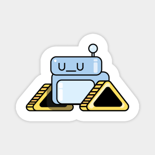 sad robot Magnet