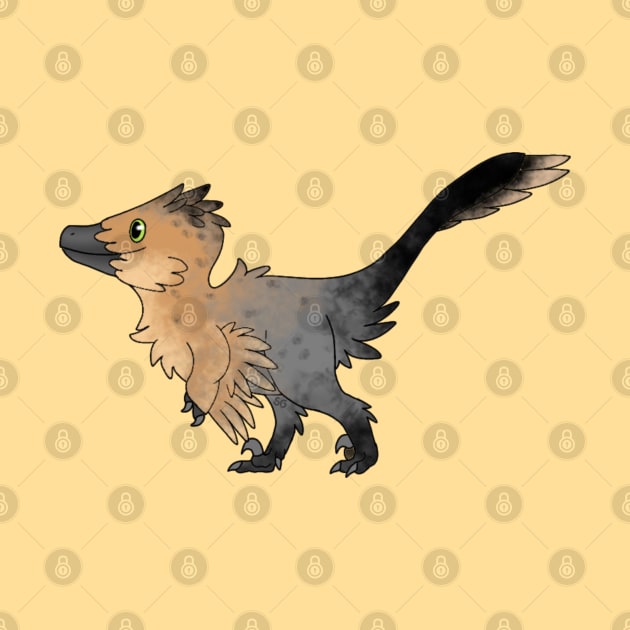 Cute Velociraptor by saradrawspaleo