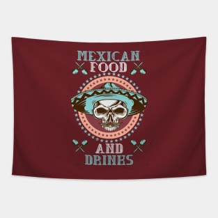 Mexican Food & Drinks Tapestry