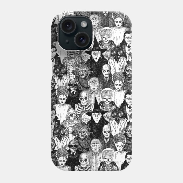 Horror Monsters Phone Case by djrbennett