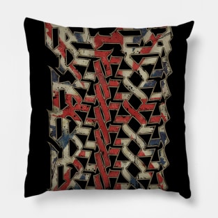 Punk Ornament Vintage Style Pillow