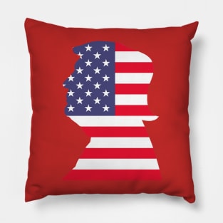 Trump Vote Election USA Flag United States First US Vote Patriotic 2020 Pillow