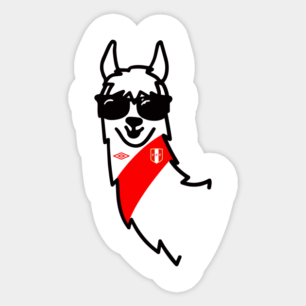 Llama Peru Peru Sticker Teepublic