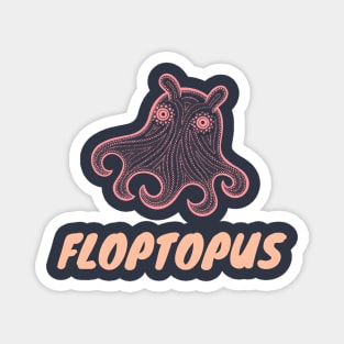 Floptopus- Funny Flapjack Octopus Design Magnet