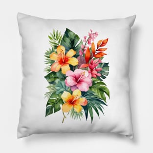 Floral Pattern Hibiscus Pillow